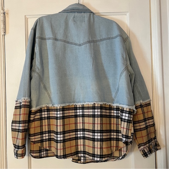 Highway Jeans Denim & Plaid Button Down
Shacket - Picture 6 of 10